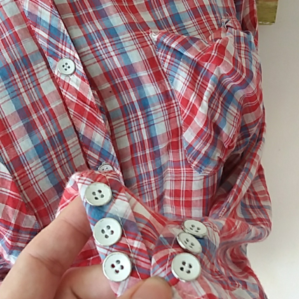 4/$20 KENSIE Pretty plaid puffy pockets - Picture 6 of 8